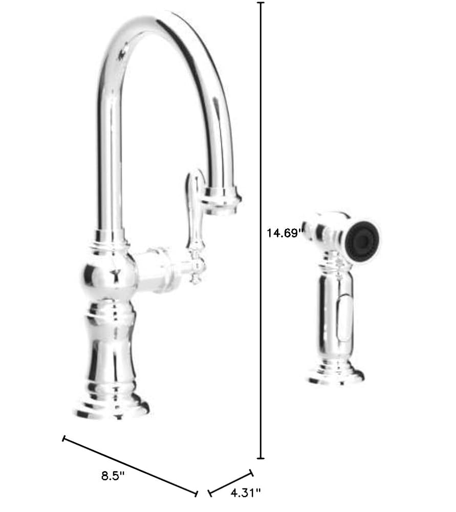 KOHLER K-99262-CP Artifacts 2-Hole Kitchen Sink Faucet and